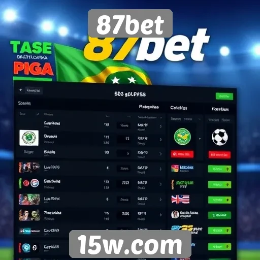 Apostas esportivas em alta no site 87bet